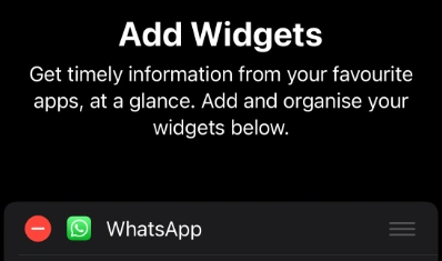 add widgets